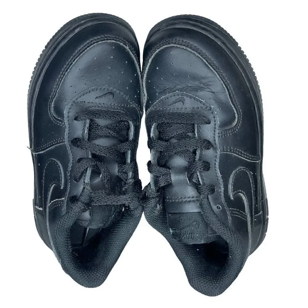 Nike Air Force 1 Triple Black 314194-009 Toddler Shoes Unisex - Size 10C